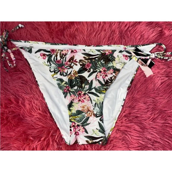 Victoria's Secret String Cheeky Bikini Bottoms Palm Floral Size XXL‎ - Picture 1 of 2